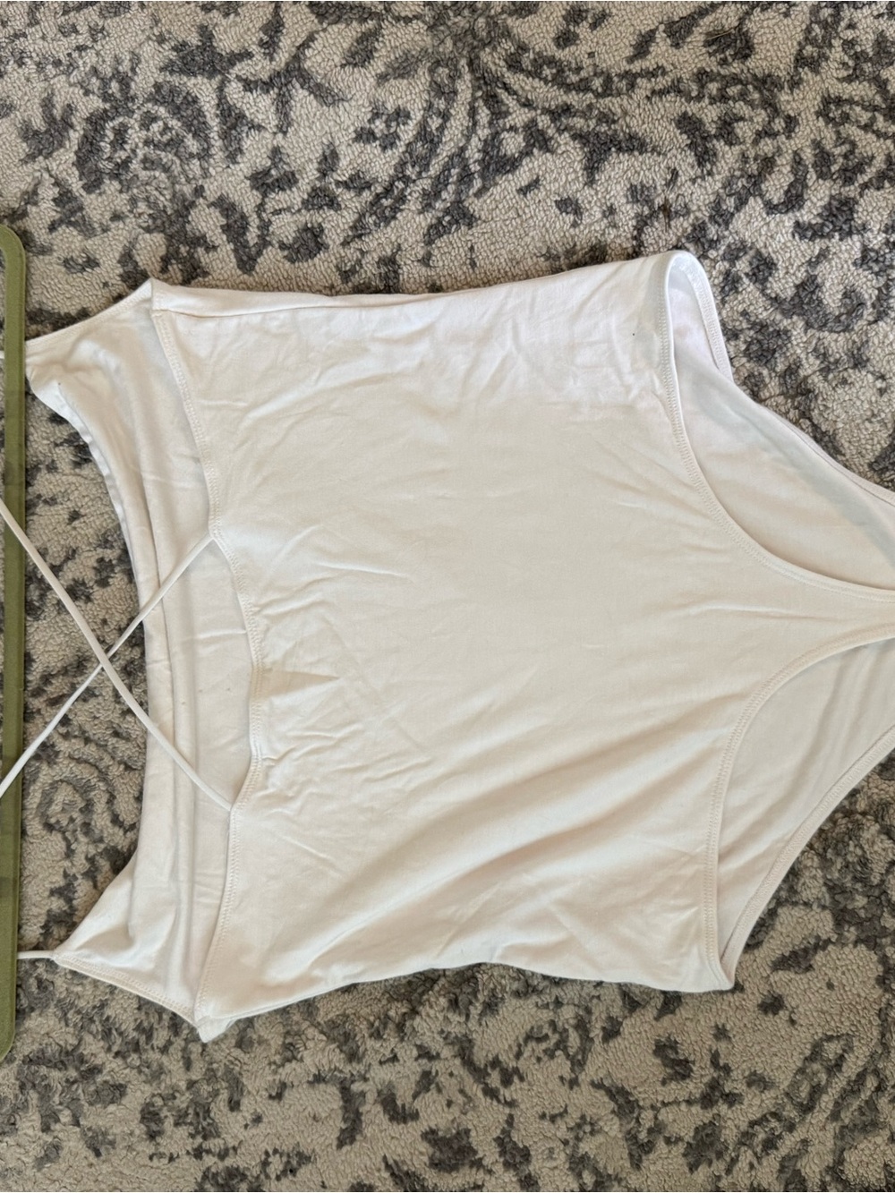 Abercrombie & Fitch White Slim Spaghetti-Strap Camisole